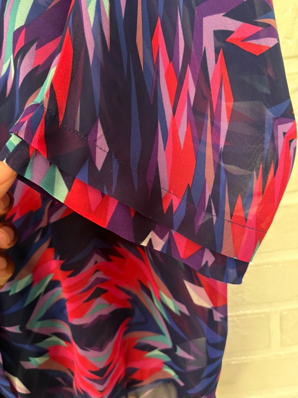 ANA Colorful Blouse SZ XL - Picture 3 of 7